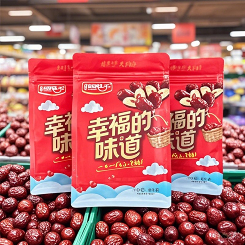 Kahdeksan reunan suljettu vetoketjullinen laukku