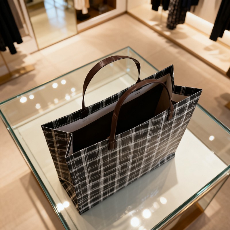 PP- ja Pe-laminoitu lahjakassi