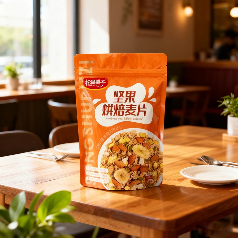 Kolmireunainen vetoketjullinen seisontapussi